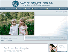 Tablet Screenshot of drdavidbarnett.com
